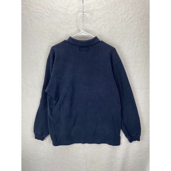 Abercrombie Performance Sweatshirt Men’s Size L Blue Long Sleeve Collar Pullover - Picture 6 of 7
